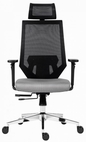 Kancelářská židle EDGE šedá, skladem, smontovaná (včetně dopravy a montáže)